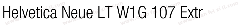 Helvetica Neue LT W1G 107 Extra Bla字体转换